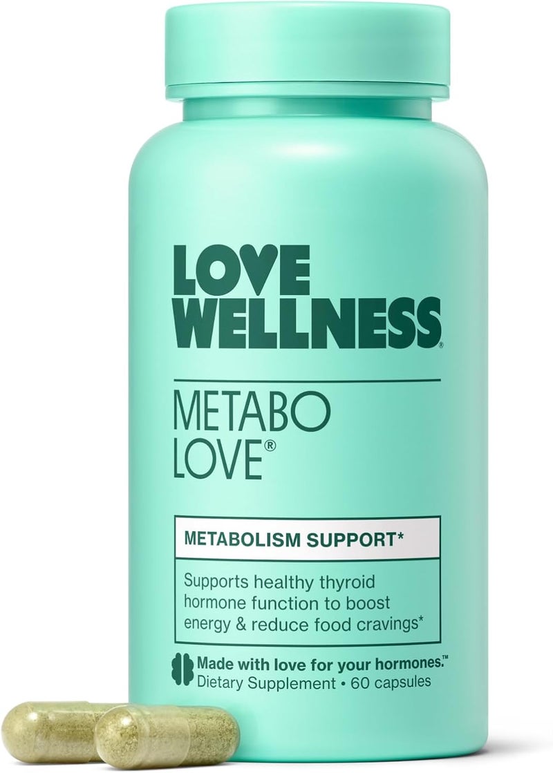 Love Wellness Metabolove  Metabolism Booster for Women Supplement  Combat Cravings  Boost Energy Supplement  Cortisol  Thyroid Support for Women  Stimulant Free Vegan  GlutenFree  60 Count - Image 1