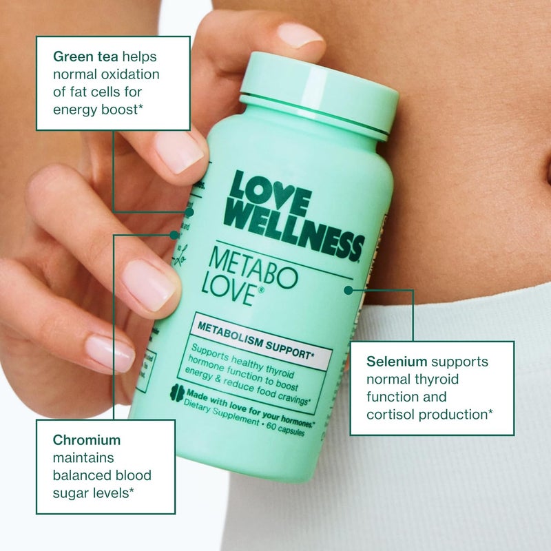 Love Wellness Metabolove  Metabolism Booster for Women Supplement  Combat Cravings  Boost Energy Supplement  Cortisol  Thyroid Support for Women  Stimulant Free Vegan  GlutenFree  60 Count - Image 4