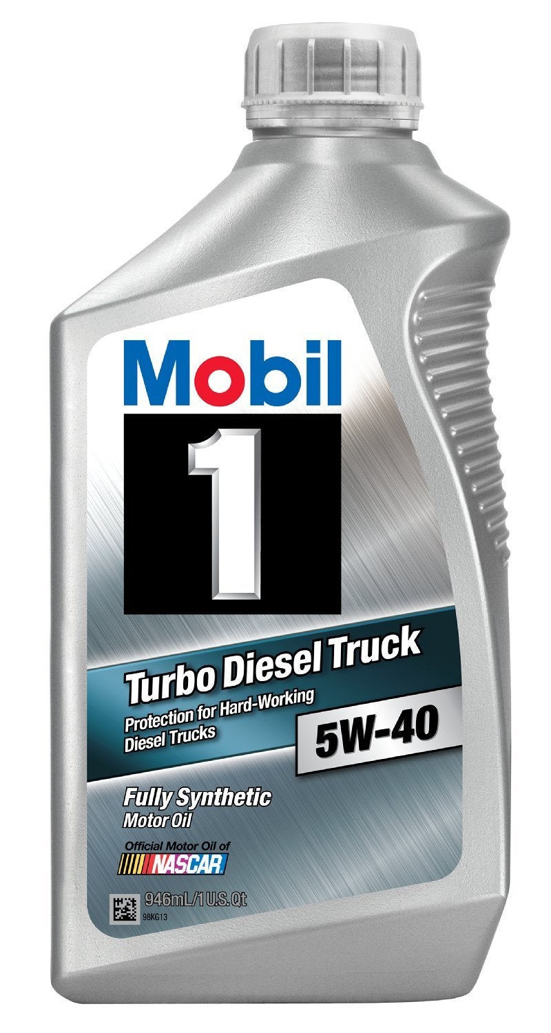 Mobil 1 44986 5W-40 Turbo Diesel Truck Synthetic Motor Oil - 1 Quart (Pack of 6) - Image 1