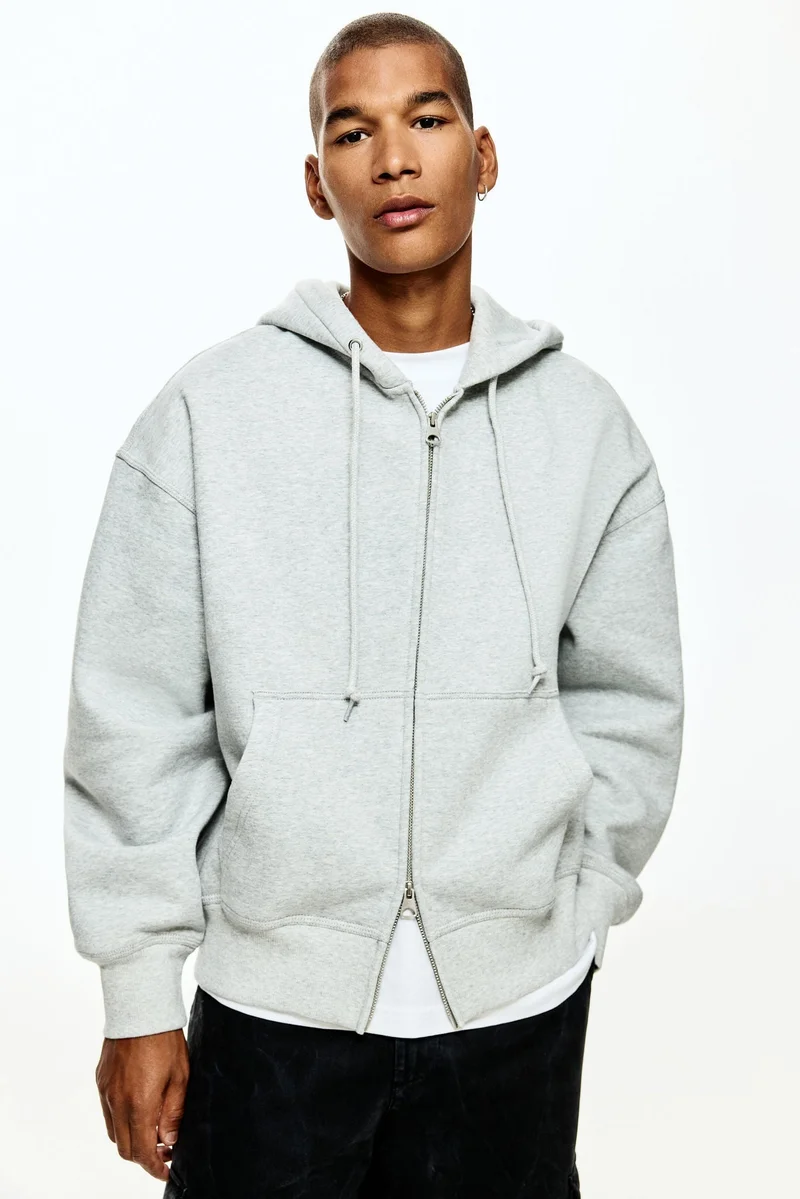 H&M Oversized Fit Zip-through hoodie