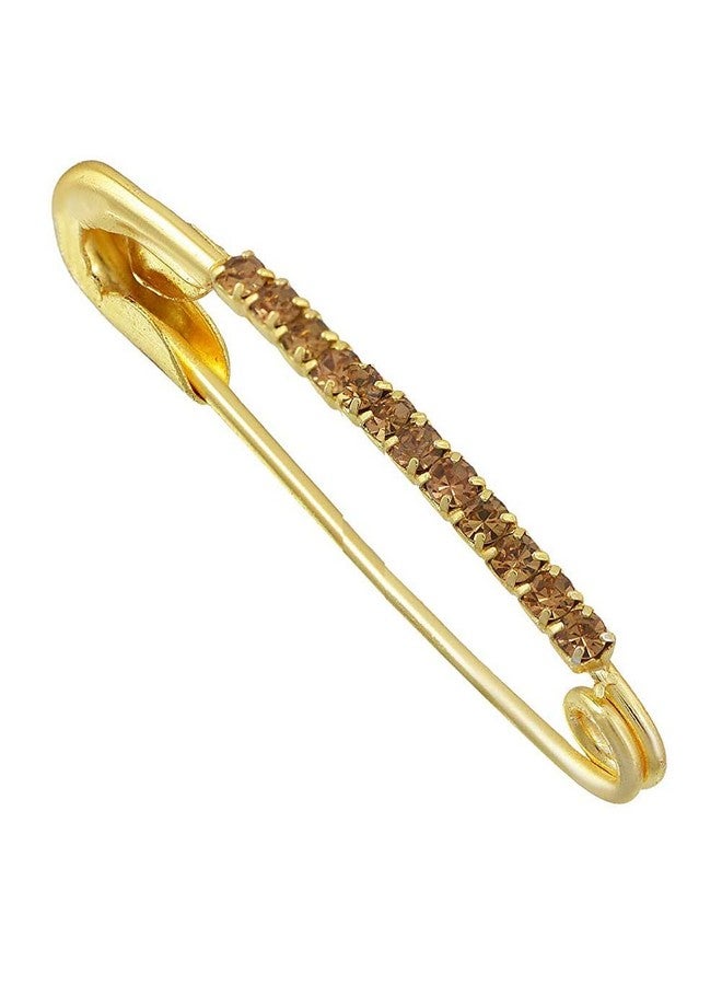 VAMA VAMA Multicolor Rhinestone Safety Saree Pins Brooches Sweater Shawl Clips Faux Crystal Brooches Shiny Brooch Pins for Clothing Dress Pants Skirt Dressing Accessories (Multicolor Safety Pins) - Image 5