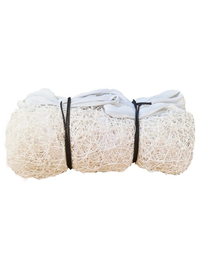 ProZone Nylon Badminton Net, Four Side HDPE Tape, .90 MM Thickness, 40 MM Mesh Size (White) - Image 1