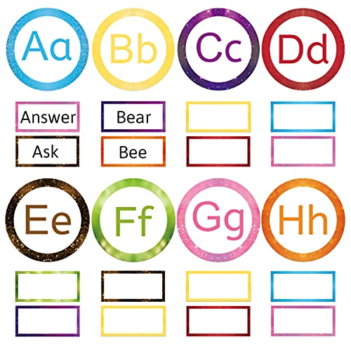 Fancy Land Word Wall Bulletin Board Set Alphabet Classroom Decoration 128 Pcs - Image 1