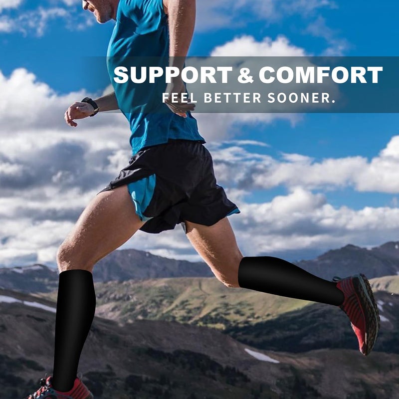Bluemaple 6 Pack Copper Compression Socks for Women and Men Circulation-Best Support for Medical,Running,Nursing,Athletic - Image 4