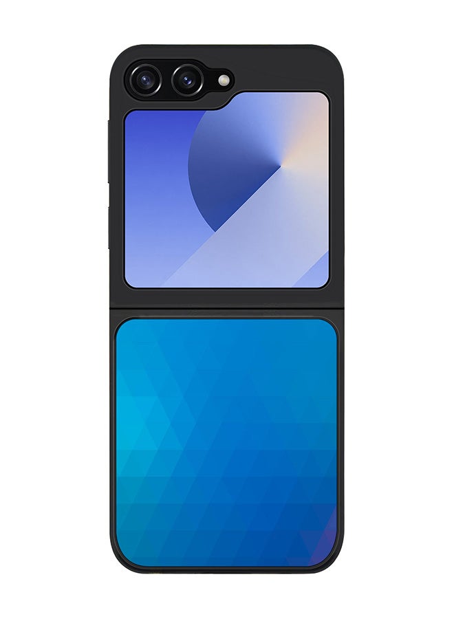 Stylizedd Rugged Black edge case for Samsung Galaxy Z Flip7 FE, Slim fit Soft Case Flexible Rubber Edges Anti Drop TPU Gel Thin Cover -  Ocean Prism - Image 1