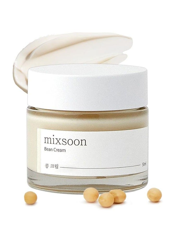 mixsoon Bean Cream 50ml, Soy Seed Cream, Soy Extract and Rich Nutrients for Deep Hydration and Care that Tightens Pores and Regulates Sebum Production - Image 1
