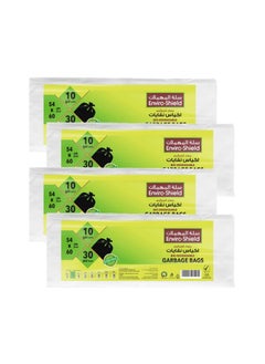 Enviro Enviro Shield Plastic Trash Bag Flat Value Pack of 30 Pieces 