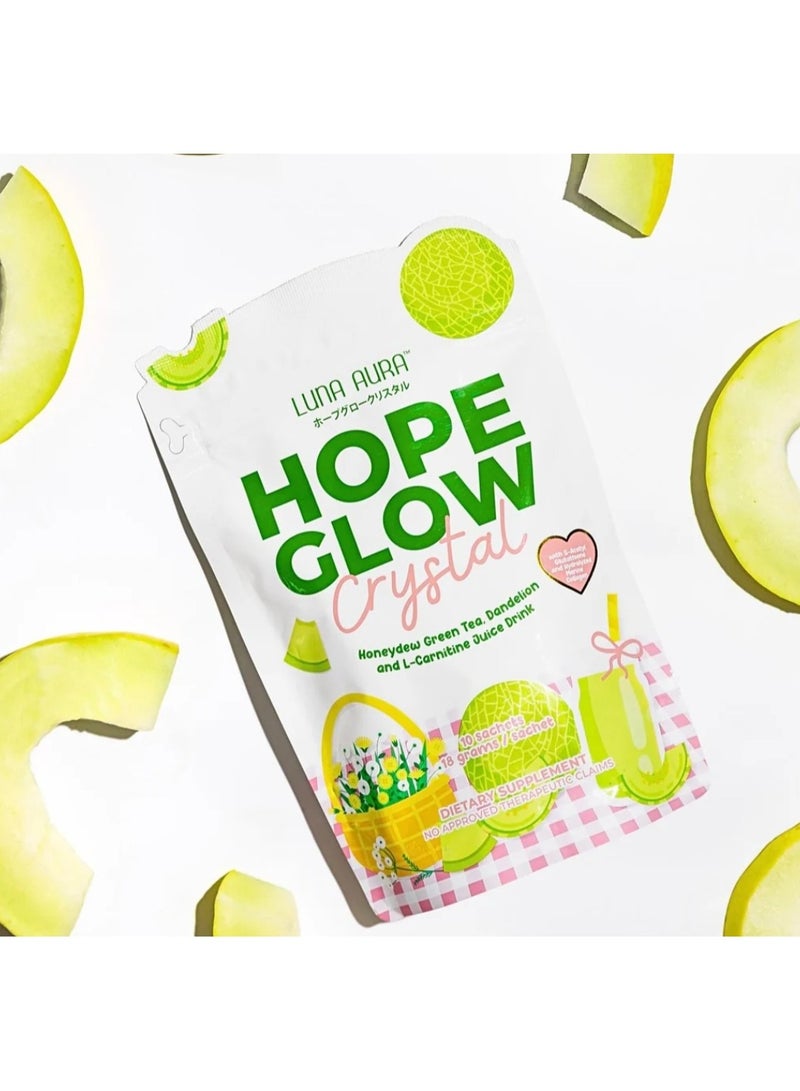 لونا أورا مشروب عصير لونا أورا هوب جلو كريستال هوني ديو بالشاي الأخضر والهندباء وإل-كارنيتين - Image 2