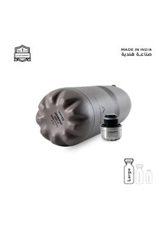 Atlasware Water Bottle with a Capacity of 2000 ml, Stainless Steel Water Bottle that keeps Cold for 130 Hours and Keeps Heat for 52 Hours, Cappuccini  - Image 3
