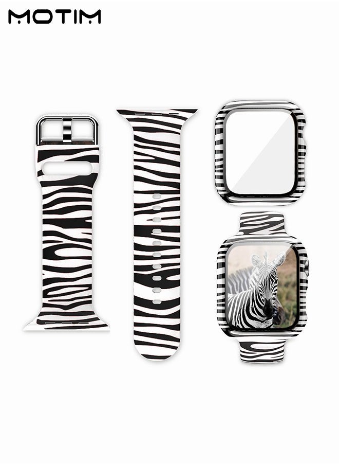 Motim - Compatible for Apple Watch Series 7/8/9/10 41mm with Screen Protector Case, Unique Design Hard PC Waterproof Case Cover, Bumper Full Coverage Accessories for iWatch 7/8/9/10 41mm - Image 1