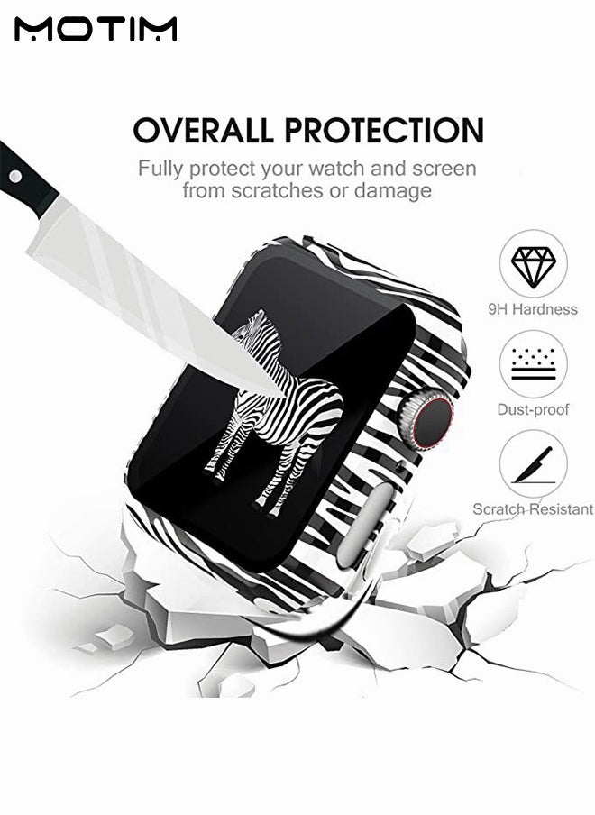 Motim - Compatible for Apple Watch Series 7/8/9/10 41mm with Screen Protector Case, Unique Design Hard PC Waterproof Case Cover, Bumper Full Coverage Accessories for iWatch 7/8/9/10 41mm - Image 1