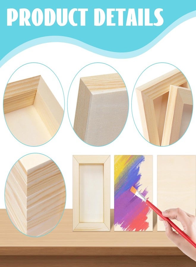 FSWCCK 10 Pcs 4x6 inch Wood Panel Boards, Unfinished Wood Canvas Wooden for Crafts, Painting Canvas, DIY Art Projects, Pouring, Arts Use with Oils, Acrylics - Image 3