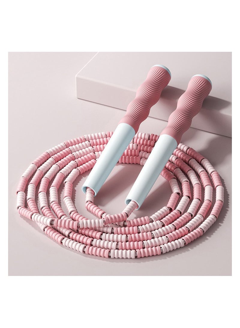 حبل قفز متين، سيليكون على شكل خرز ناعم، بدون عقد، قابل للتعديل بحرية، مناسب للأطفال والرجال والنساء - Image 1