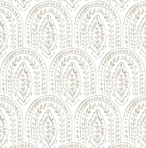 EeeComing Boho Peel and Stick Wallpaper Modern Wall Paper Peel and Stick Removable Contact Paper Self Adhesive Wallpaper for Bedroom and Bathroom Cabinet Shelf Liner Vinyl 393.7 "x17.3 - Image 1