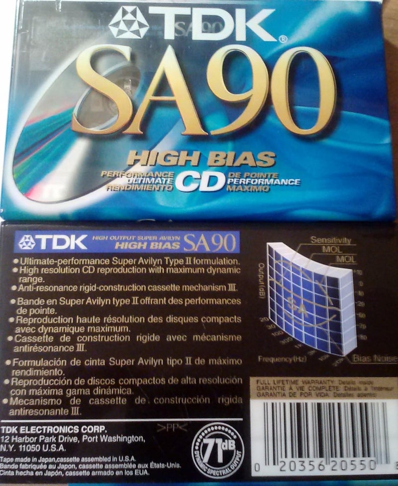 TDK SA90 High Bias Tape - 2 Pack - Image 2