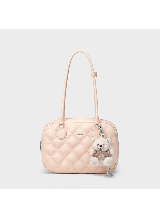 Just Star Xu Lu Same Style Toast Bag,  New Light Luxury Large Capacity Boston Shoulder Commuter Tote Bag, Birthday Gift - Image 3