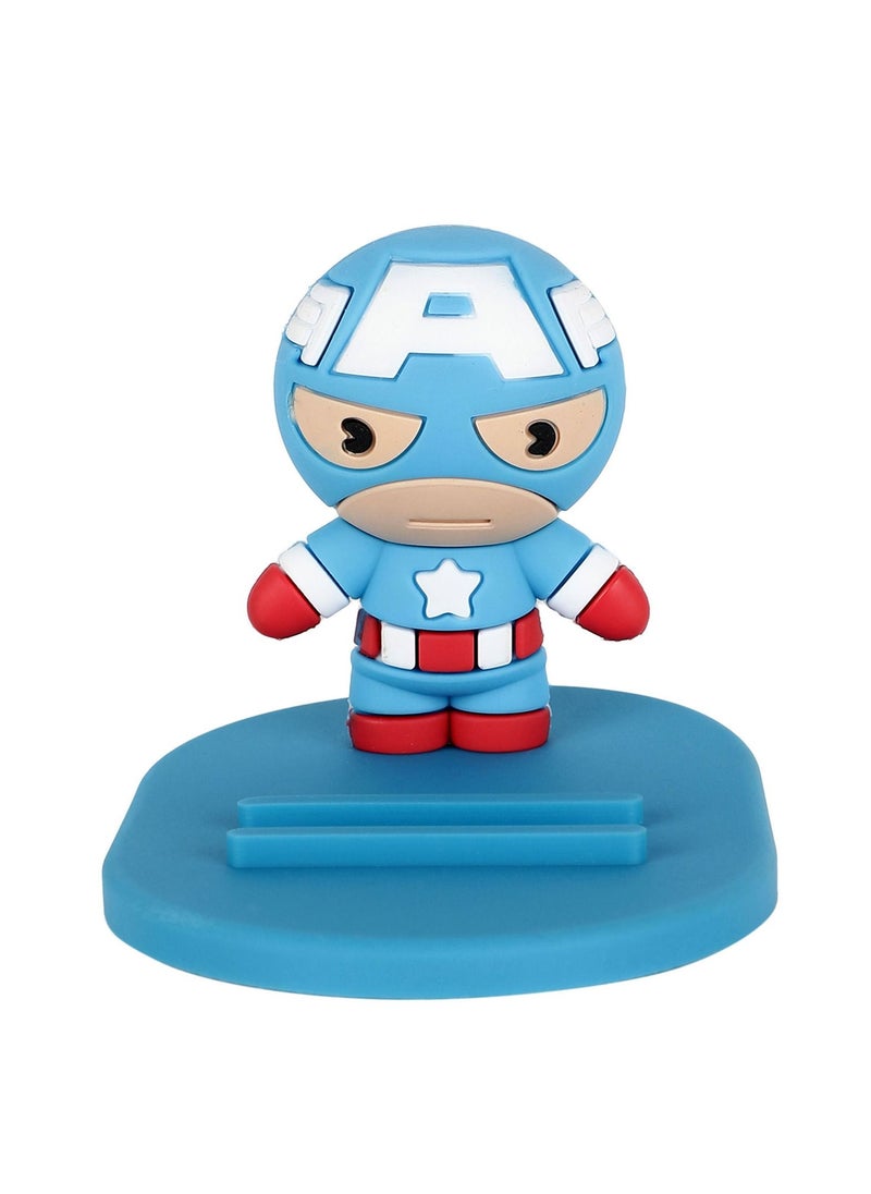 Miniso - Cute Cartoon Captain America Universal Desktop Table Mobile Phone Holder Stand for iPhone Samsung Xiaomi Huawei - Image 1