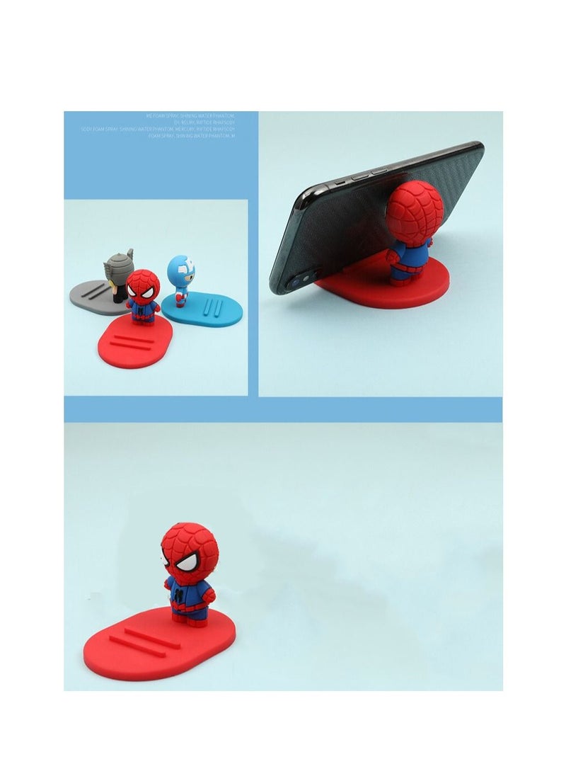 Miniso - Cute Cartoon Captain America Universal Desktop Table Mobile Phone Holder Stand for iPhone Samsung Xiaomi Huawei - Image 1