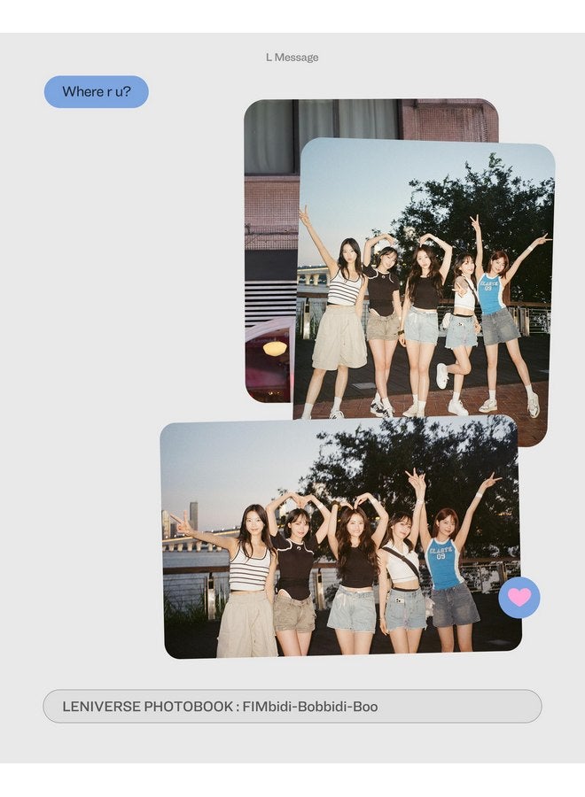 دريموس كتاب صور LE SSERAFIM LENIVERSE: صندوق FIMbidi-Bobbidi-Boo + كتاب صور + مذكرة جواز سفر + تذكرة صورة + بطاقة صورة + ختم التتبع - Image 4