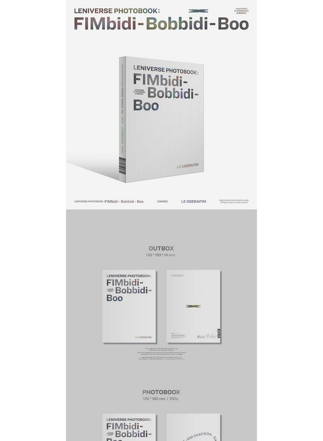 دريموس كتاب صور LE SSERAFIM LENIVERSE: صندوق FIMbidi-Bobbidi-Boo + كتاب صور + مذكرة جواز سفر + تذكرة صورة + بطاقة صورة + ختم التتبع - Image 2