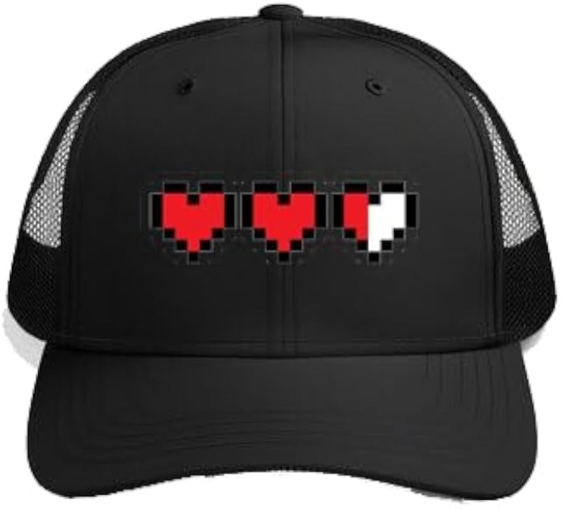 Life Bar Plain unisex baseball cap Black