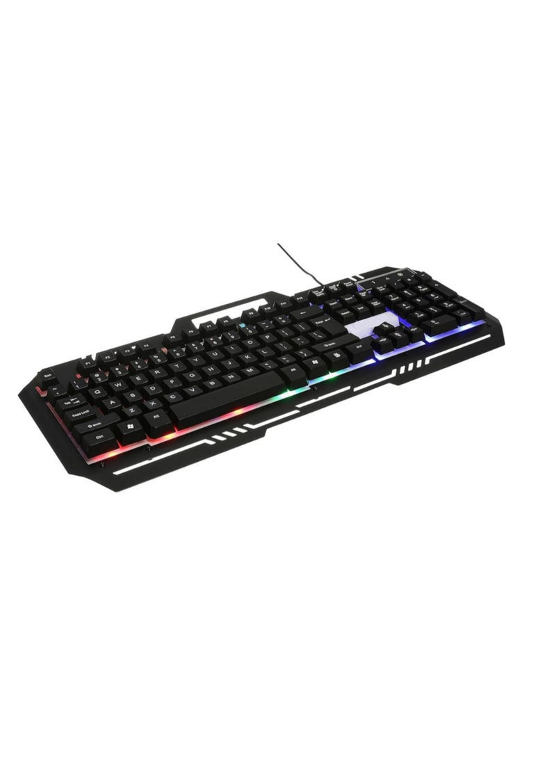 Gaming Keyboard and Mouse Combo – RGB Backlit Keyboard with High-Precision Mouse for PC & Laptop – Black  - Image 2