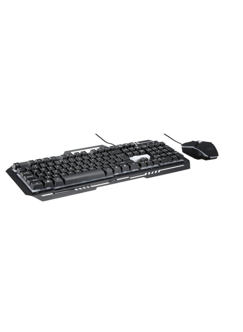Gaming Keyboard and Mouse Combo – RGB Backlit Keyboard with High-Precision Mouse for PC & Laptop – Black  - Image 1