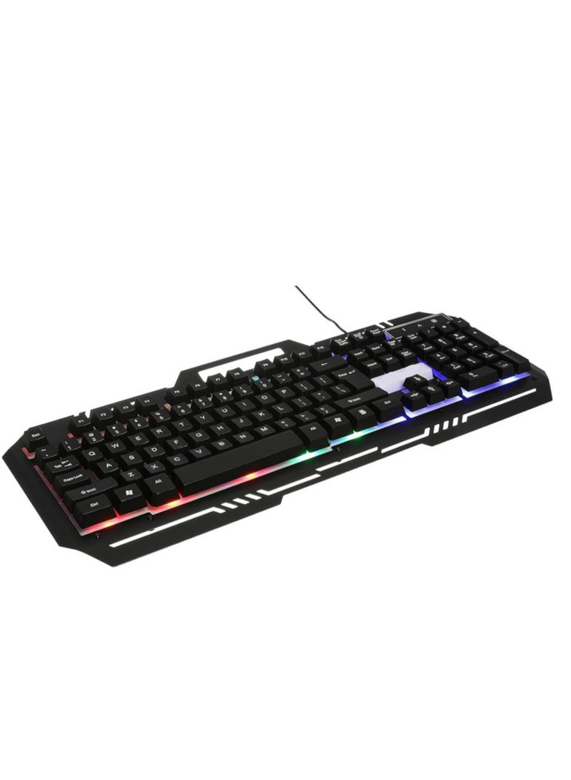 Gaming Keyboard and Mouse Combo – RGB Backlit Keyboard with High-Precision Mouse for PC & Laptop – Black  - Image 3
