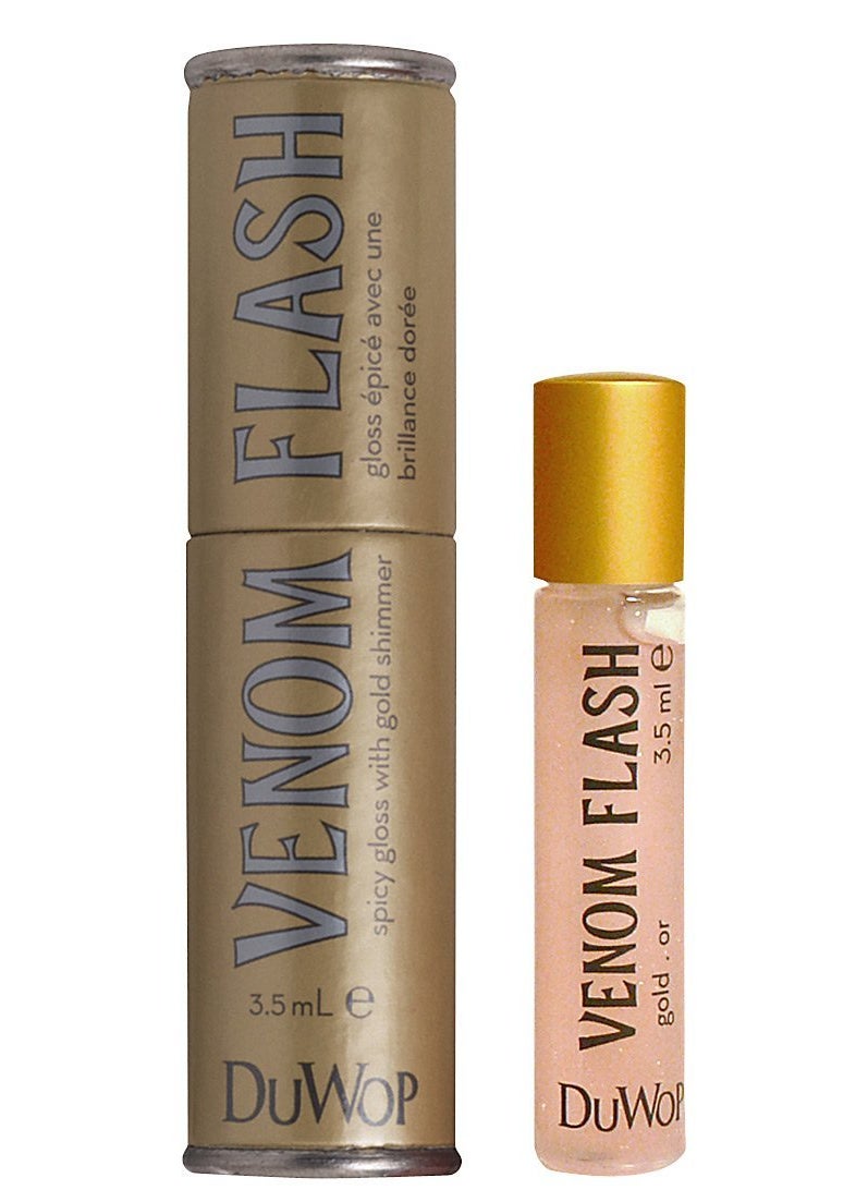 DuWop Cosmetics - Lip Venom Lip Plumping Balm  Flash Warm Gold - Image 1