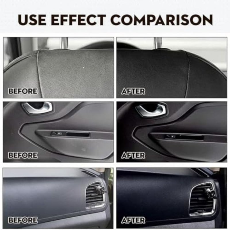 3Pcs Plastic Parts Crystal Coating, Plastic Restorer and Refresher for Car Interiors, High Gloss Hydrophobic Protector, Long-Lasting Shine, Protects Against Dust and Stains - Image 4