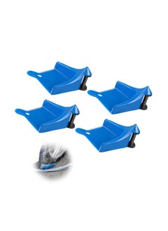 SYOSI Car Hose Guide, 4 Pcs Tire Hose Roller for Car Washing, Detailing Tire Hose Guide Preventing Pressure Washer Hose Stuck Under The Tires, Blue Car Plastic Wash Tool to Avoid Snagging  - Image 1