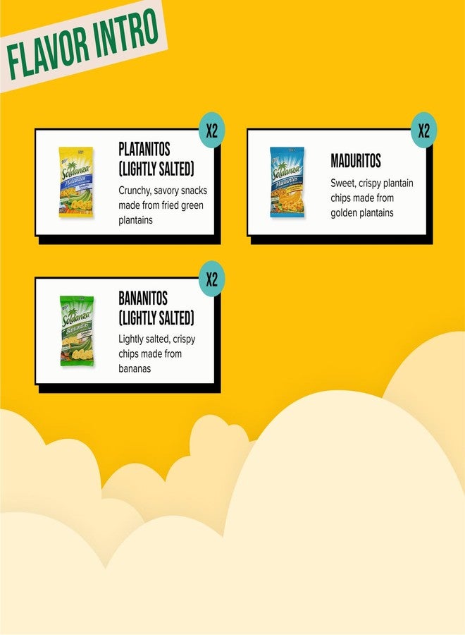 Seconde Nature عبوة متنوعة من رقائق الموز سولدانزا - 3 مزيج (عبوة من 6) | وجبة خفيفة دولية | 2.5 أونصة - رحلة الوجبات الخفيفة - Image 2