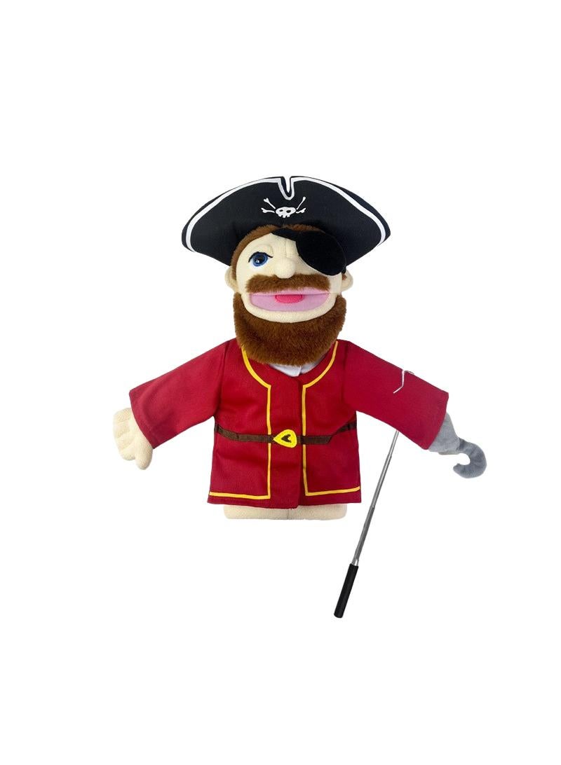 general 1 Pcs Pirate Professional Figurine Role Playing Parent-Child Interaction Toy Family Companionship Plush Doll Figurine Toy Hand Puppet With Control Lever - Image 1