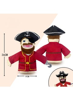 General 1 Pcs Pirate Professional Figurine Role Playing Parent-Child Interaction Toy Family Companionship Plush Doll Figurine Toy Hand Puppet With Control Lever  - Image 2