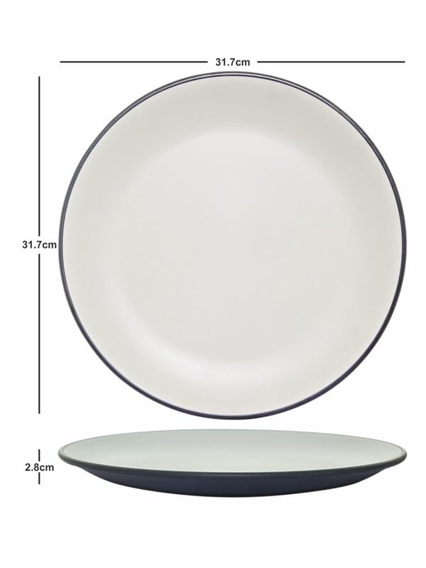 Servewell - Servewell Double Toned Buffet Plate (Set of 6pcs) 32cm - Brown Terraclay - Image 1
