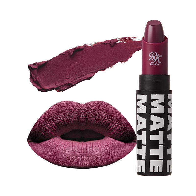 Ruby Kisses Kiss Ruby Kisses Matte Lipstick Plum Wine 3ml