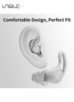 Noise Reduction Ear Plugs, Ultra Comfortable Silicone Reusable Ear Plugs for Sleeping, Snoring Swimming, Studying, Concerts, Noise Cancelling and Hearing Protection - Grey - pzsku/ZE62D3353820A5ADAD97BZ/45/_/1702372700/2be9af9a-32ff-4fc7-8e9d-c6c9e6156b63