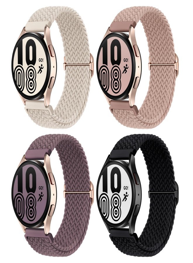 Knossen 20mm Watch Bands Compatible with Samsung Galaxy Watch 7 FE 6 5 4 40mm 44mm, Galaxy Watch 6 4 Classic, Galaxy Watch 5Pro, Galaxy Watch 3 41mm, Galaxy Active2, Stretchy Watch Straps for Women - Image 1