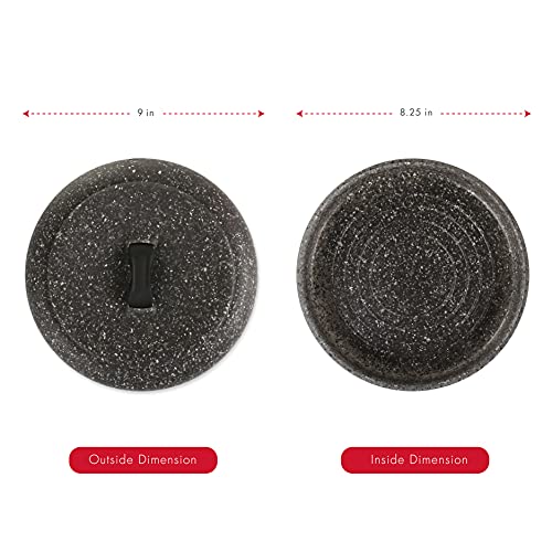 Dexas Microwavable Tortilla Warmer, 8.5"x 8.5"x 2.5" Granite Pattern.Ideal for tortillas, breads, pancakes, pita bread, corn breads - Image 3