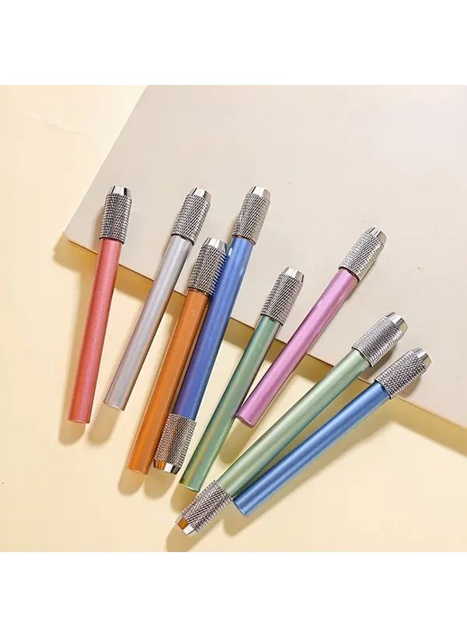 7pcs Single Head Colorful Metal Pencil Extender For Sketching Art Supplies - Image 1