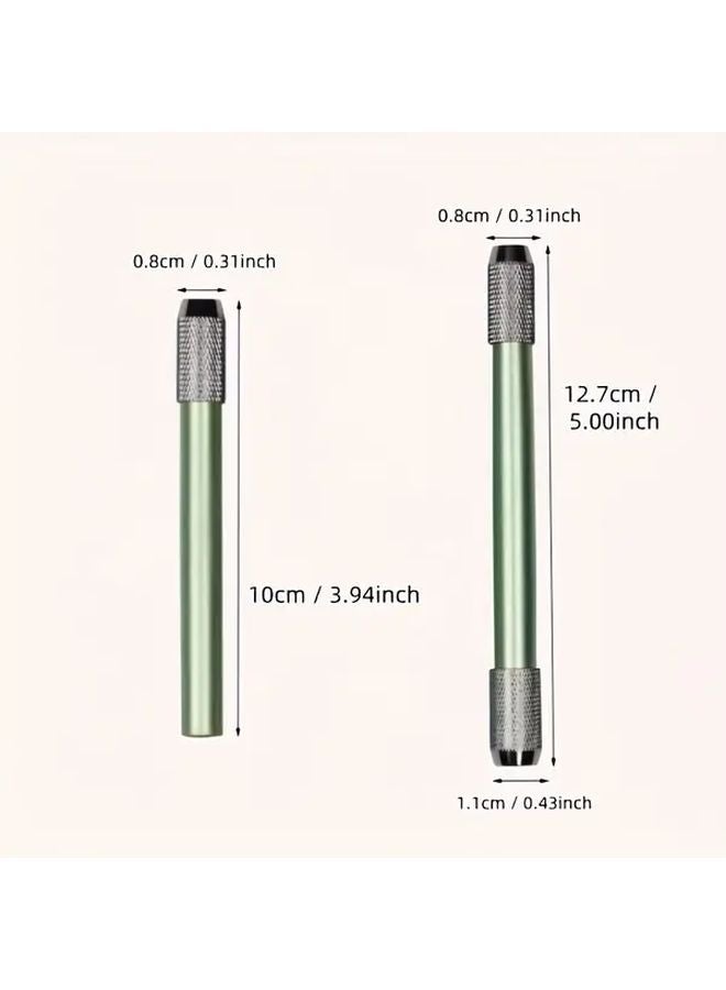 7pcs Single Head Colorful Metal Pencil Extender For Sketching Art Supplies - Image 2