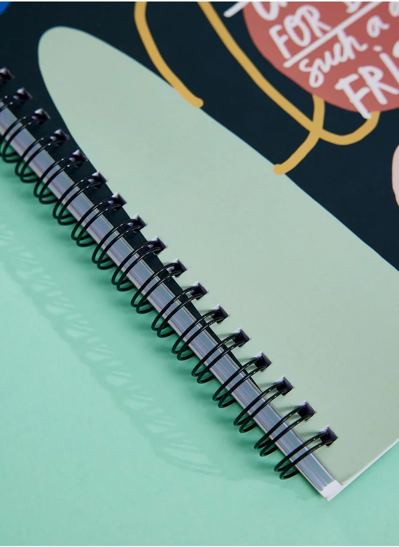 Back to school kit A5 Black blue notebook