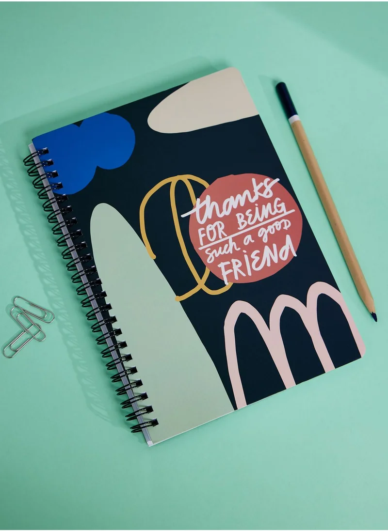 Back to school kit A5 Black blue notebook