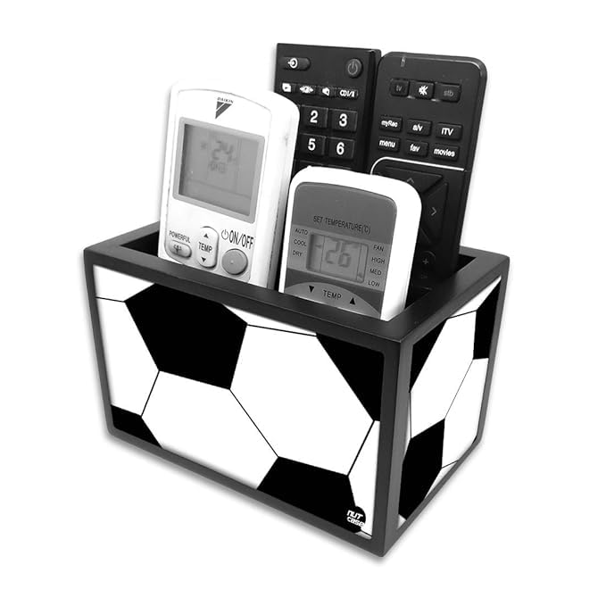 Nutcase Designer Wooden Remote Control Holder Stand Organizer Caddy for TV/AC Remotes-Multipurpose Desk Organiser-6”x4”x4” - Image 4