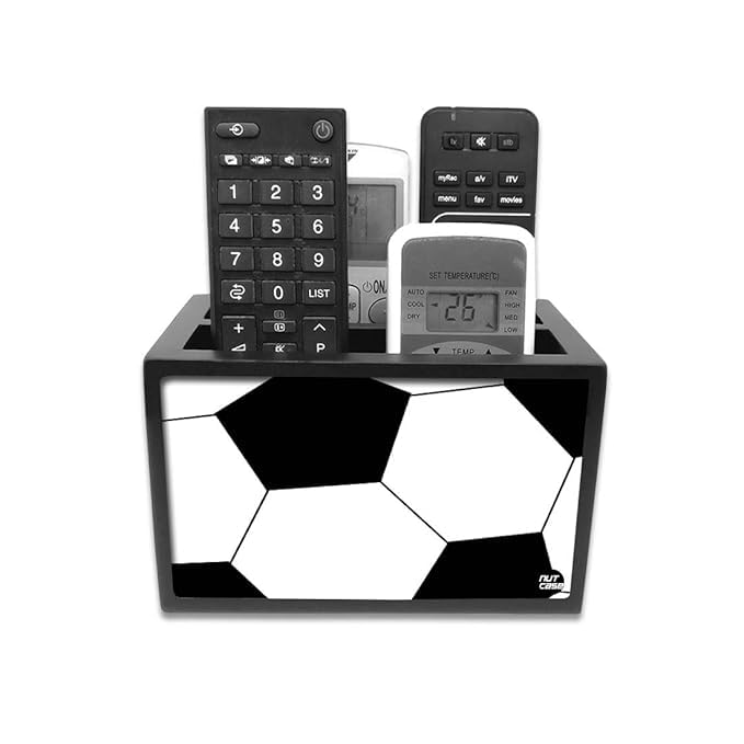 Nutcase Designer Wooden Remote Control Holder Stand Organizer Caddy for TV/AC Remotes-Multipurpose Desk Organiser-6”x4”x4” - Image 3