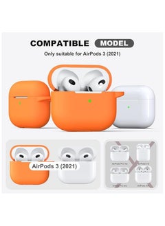 wexon Protective Shockproof Silicone Case Cover for Apple AirPods 3 Orange  - Image 3