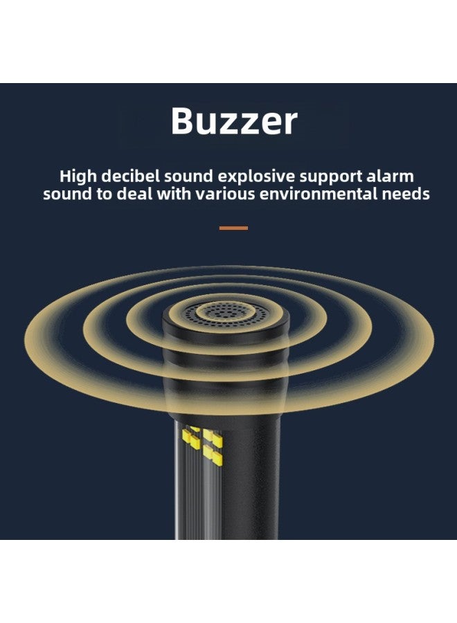 Loquat White Laser High-power Strong Light Outdoor Multifunctional Solar Vehicle Fire Emergency Self-rescue Safety Hammer Flashlight-Product Specifications:705 Black Gift Box Model 【white Laser + Telescopi - Image 5