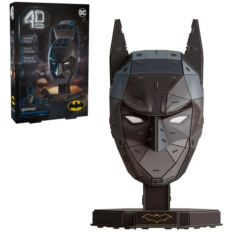 4D Build DC Batman 3D Model Kit with Stand Batman Collectibles Desk Decor Adult Puzzle Building Toys 3D Puzzles for Adults Teens 90 Pieces for Ages 12 Up - Image 3