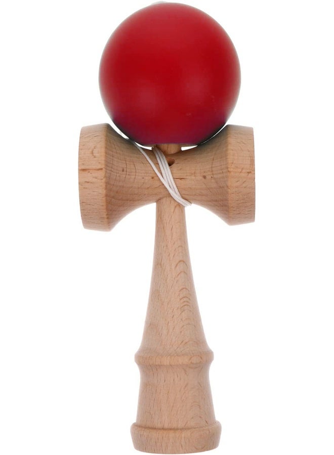 Excefore Kendama, Wooden Prime Kendama, Cup and Ball Catch, Enhanced Cognitive Skills, Improved Balance Reflexes and Creativity, Hand-Eye Coordination Toy, Kendama for Beginners (Red) - Image 1