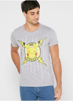 DIFUZED Funny Pika Crew Neck T-Shirt  - Image 1